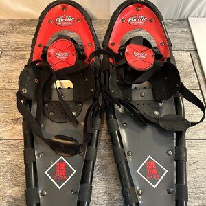Pacific Outdoors Black Red Sub Zero Winter Snowshoes 8"x25" EUC